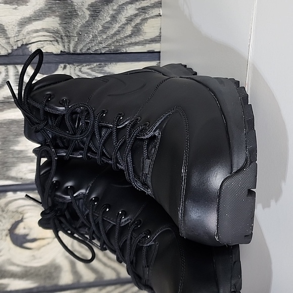 New Nike Manoa ACG Mens Size 13 Black Leather All Weather Boots 454350-003 main image 9